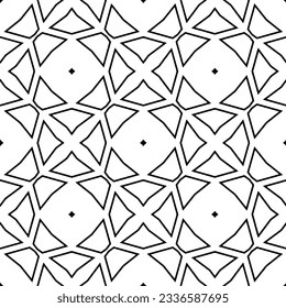 Simple monochrome texture. Abstract background. seamless repeating pattern.Black and white color.