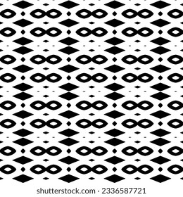 Simple monochrome texture. Abstract background. seamless repeating pattern.Black and white color.