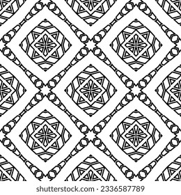 Simple monochrome texture. Abstract background. seamless repeating pattern.Black and white color.