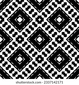 Simple monochrome texture. Abstract background. seamless repeating pattern.Black and white color.