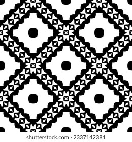 Simple monochrome texture. Abstract background. seamless repeating pattern.Black and white color.