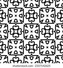 Simple monochrome texture. Abstract background. seamless repeating pattern.Black and white color.