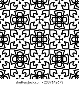 Simple monochrome texture. Abstract background. seamless repeating pattern.Black and white color.