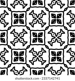Simple monochrome texture. Abstract background. seamless repeating pattern.Black and white color.
