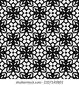 Simple monochrome texture. Abstract background. seamless repeating pattern.Black and white color.