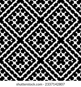 Simple monochrome texture. Abstract background. seamless repeating pattern.Black and white color.