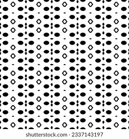Simple monochrome texture. Abstract background. seamless repeating pattern.Black and white color.