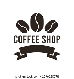 simple monogram coffee shop logo design