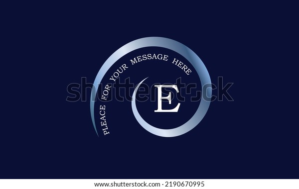 Simple Monogram Design Form Spiral Letter Stock Vector (Royalty Free ...