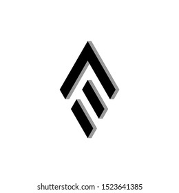 simple monogram FE/EF logo initial
