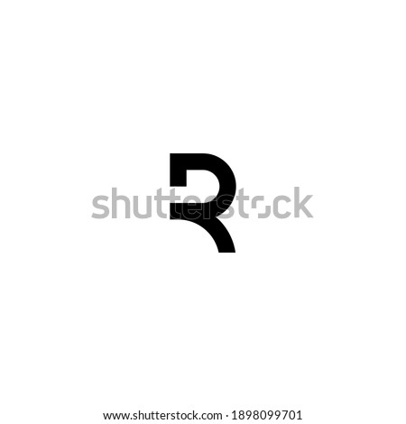 Simple monogram initial letter R vector logo design