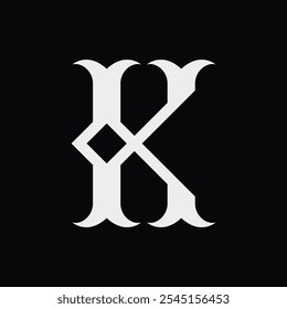 simple monogram of letter K