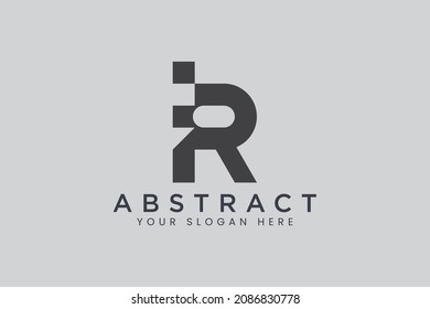 simple monogram letter r logo