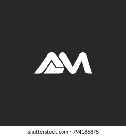 Simple monogram logo A and M letter idea