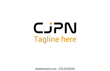 simple monogram logo style letters C J P N