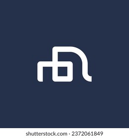 Einfache Vorlage für das Monoline Elefant-Logo