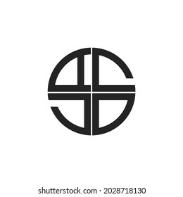 einfaches Monoline-Buchstaben-ACDC-Logo