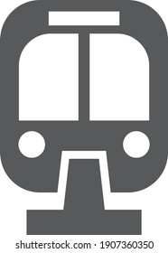 Simple monorail icon (black) (front)