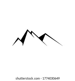 Simple Montains Shadow Logo Vector Illustration