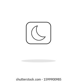simple moon design icons  for your web site design, logo, app, UI, vector illustration