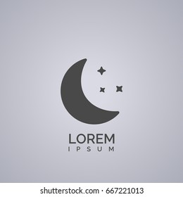 simple moon icon