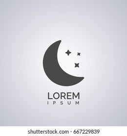 simple moon icon