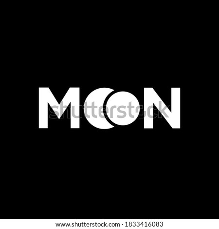simple moon logo design idea