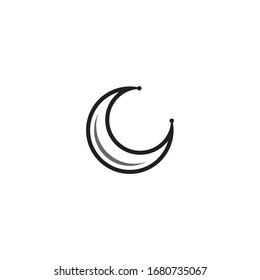 a simple Moon logo / icon design