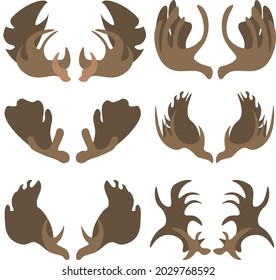 simple moose antlers to decorate in different ways