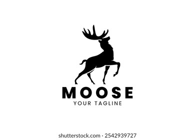 Logotipo Moose Simples, Logotipo Moose Vetor