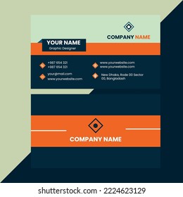 Simple and Mordern Business Card. Black and Others Color Combinication.