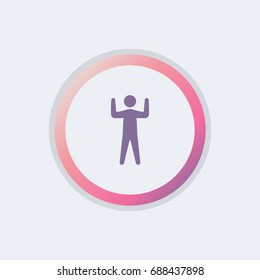 simple morning exercise icon