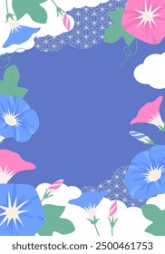 Simple morning glory background illustration