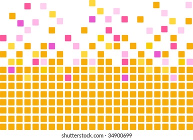 Simple mosaic background in orange colors
