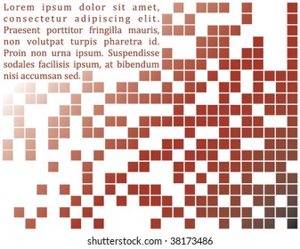 Simple mosaic background with text copy space
