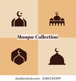 Simple mosque collection design template