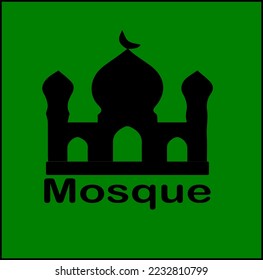 schlichte Moschee-Design an der Wand
