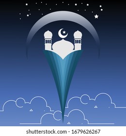 Simple mosque logo icon concept logo icon vector design