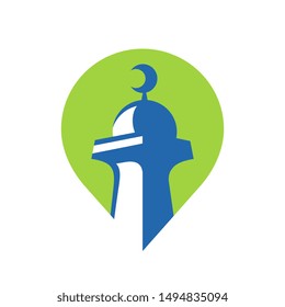 Simple mosque symbol, - Vector