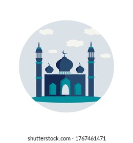 Simple mosque vector illustration for background and graphic design