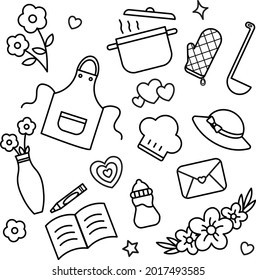 Simple Mother Illustration Icon Set