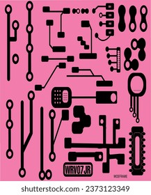 SIMPLE Motherboards Elements vectorized - WOEFRAME 