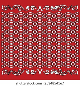 simple motif outline illustration design