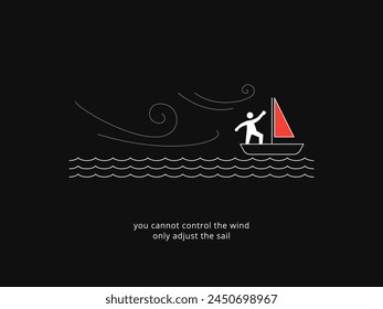 Gráfico de Motivación simple sobre fondo oscuro. Ajusta la vela