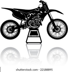 Simple Motorcross Cycle in Repair