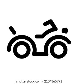 Simple motorcycle icon design, editable stroke. best used for web, banner, flayer or application. vector illustration EPS 10 File Format