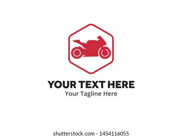 simple motorcycle logo creative design in flat style with color . emotorbike logo creative design for identity and club