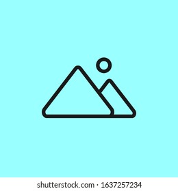 simple mount icon template design