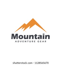 simple mountain adventure logo icon vector template