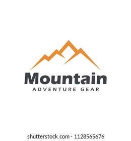 simple mountain adventure logo icon vector template